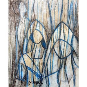 Muhammad Yousuf, 11 x 13 Inch, Mixed Media On Paper, Figurative Painting, AC-MYSF-046 Muhammad Yousuf, 11 x 13 Inch, Mixed Media On Paper, Figurative Painting, AC-MYSF-046